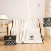 chanel white throw blanket 971