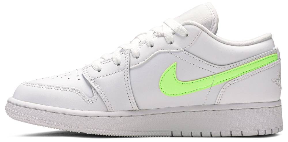 Air Jordan 1 Low GS 'White Neon' CW7035-100 - Image 2