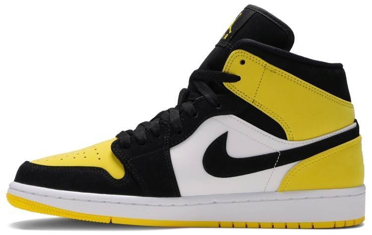 Air Jordan 1 Mid SE 'Yellow Toe' 852542-071 - Image 2