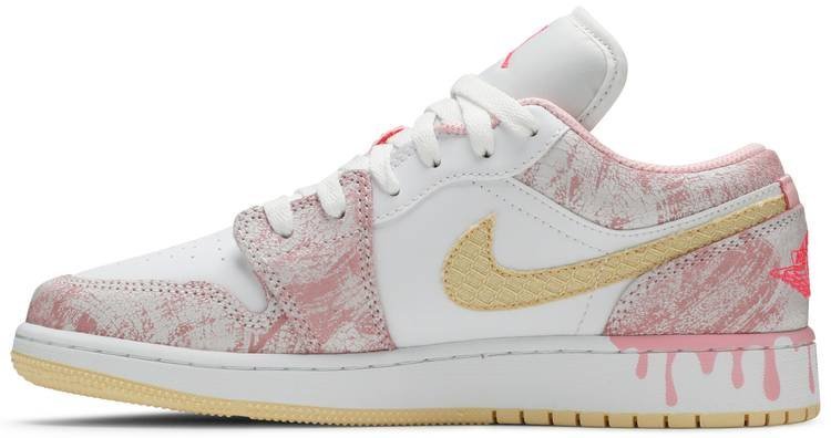 Air Jordan 1 Low GS 'Strawberry Ice Cream' CW7104-601 - Image 2
