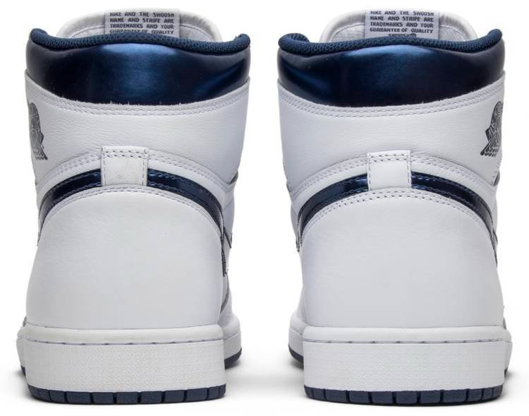 Air Jordan 1 Retro High OG 'Metallic Navy' 555088-106 - Image 4