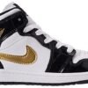 Air Jordan 1 Mid Patent PS 'Black Gold' BQ6932-007