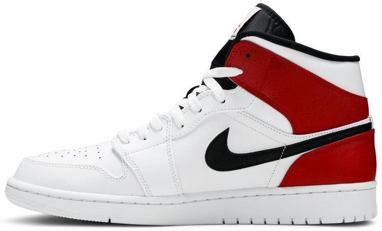 Air Jordan 1 Mid 'White Chicago' 554724-116 - Image 2