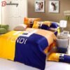Fendi logo luxury brand high-end bedding sets, bedroom decor , thanksgiving decorations for home  best luxury bed sets gift thankgivings and christmas Bedding Sets