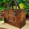 Gucci brown luxury brand fashion premium women handbag purse for beauty