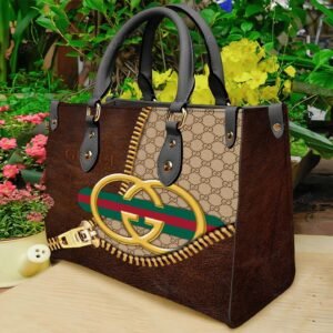 Gucci brown luxury brand fashion women small handbag purse for beauty