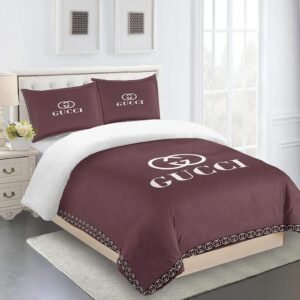 Gucci fashion logo limited luxury brand bedding sets, bedroom decor , thanksgiving decorations for home 31 best luxury bed sets gift thankgivings and christmas Bedding Sets