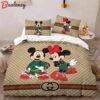 Gucci mickey mouse luxury fashion brand bed comforter bedspread duvet cover set Bedding Sets