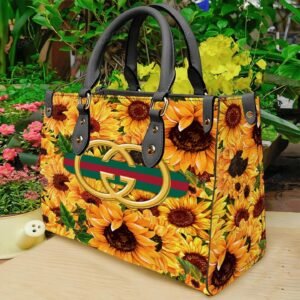 Gucci sunflower luxury brand fashion premium women small handbag purse for beauty