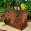 Louis vuitton brown luxury brand fashion women small handbag purse for beauty