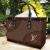 Louis vuitton brown women small handbag purse luxury brand for beauty