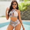 Luxury BM Two Pieces Bikinis Set Hollow Out Push Up Swimsuit DRG0018057301