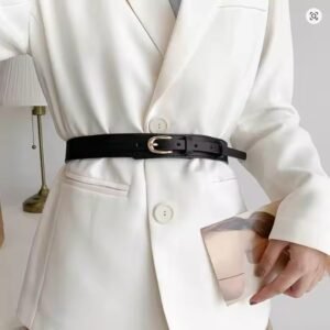 Waist belt women's wide black new model waist cincher decorative dress coat accessory