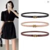Women's Genuine Leather Thin Belt Luxury Fashion High Quality